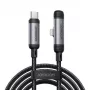 JOYROOM Type-C auf Lightning EnjoyX Series 90° Kabel A56, 30W, 480Mbps, 1,2m, Schwarz (S-A56)