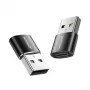 Joyroom USB 3.2 Gen 1 Adapter, USB-A Stecker auf USB-C Buchse, 2er-Pack, Schwarz (S-H152-BLK)