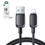 Joyroom USB-A auf Lightning Kabel Multi-Color Serie A14, 480Mbit/s, 2,4A, 1,2m, Schwarz (S-AL012A14B)