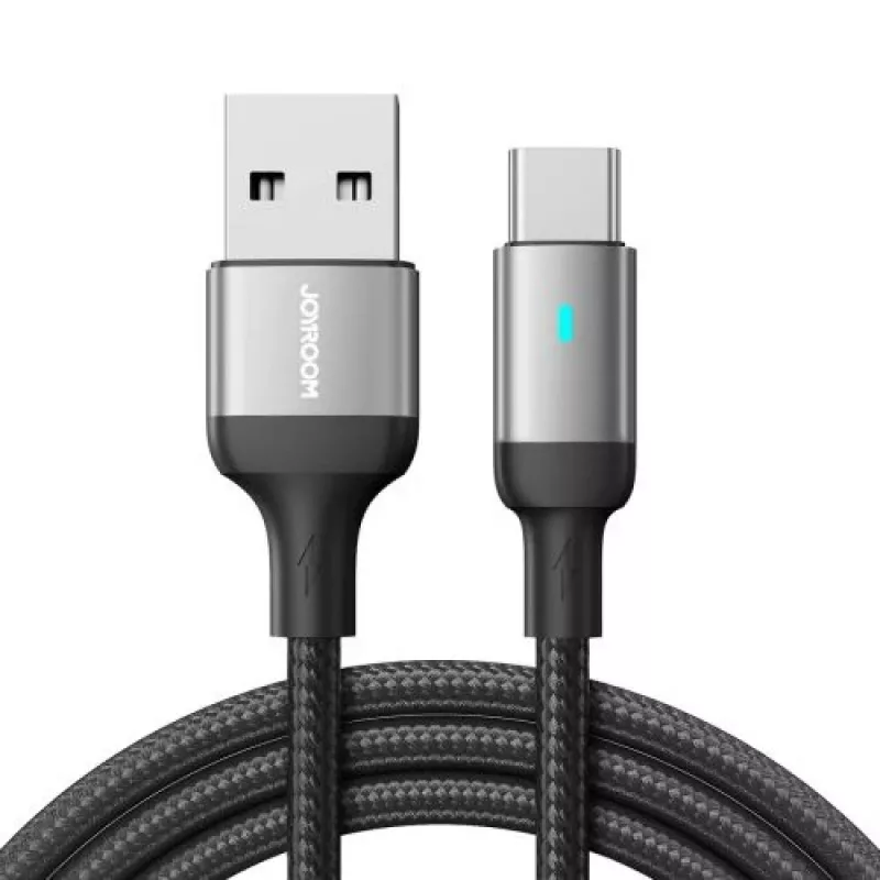 JOYROOM USB-A auf USB-C Datenkabel, 3A, 1,2m, Schwarz (S-UC027A10)