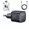 Joyroom USB-C 20W PD Mini Charger mit USB-C auf Lightning Kabel - Schwarz
