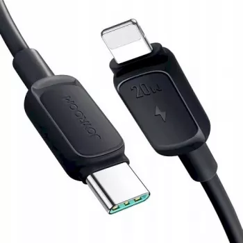 JOYROOM USB-C auf Lightning Kabel Multi-Color Serie A14, 20W, 480 Mbps, 1,2 m, Schwarz (S-CL020A111B)