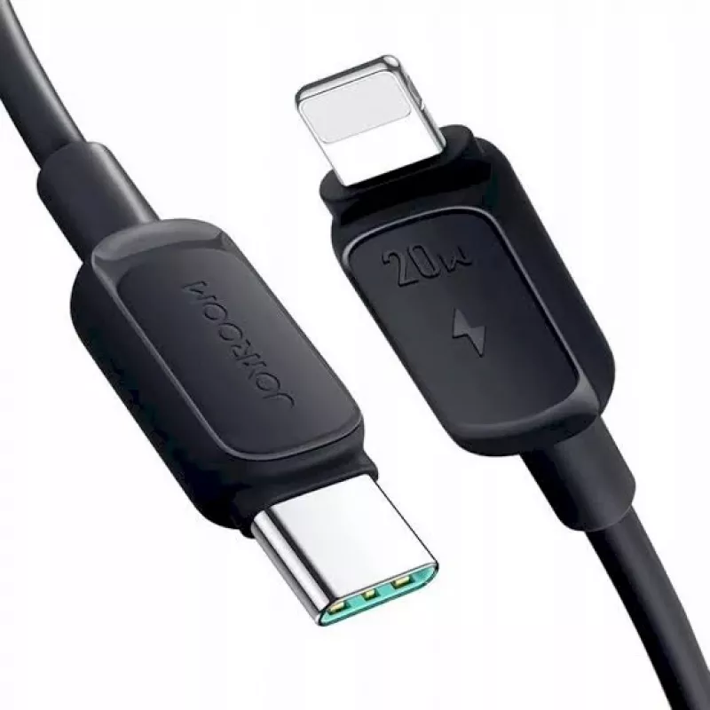 JOYROOM USB-C auf Lightning Kabel Multi-Color Serie A14, 20W, 480 Mbps, 1,2 m, Schwarz (S-CL020A111B)