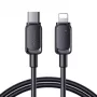 JOYROOM USB-C auf Lightning Kabel Multi-Color Serie A14, 20W, 480 Mbps, 1,2 m, Schwarz (S-CL020A111B)