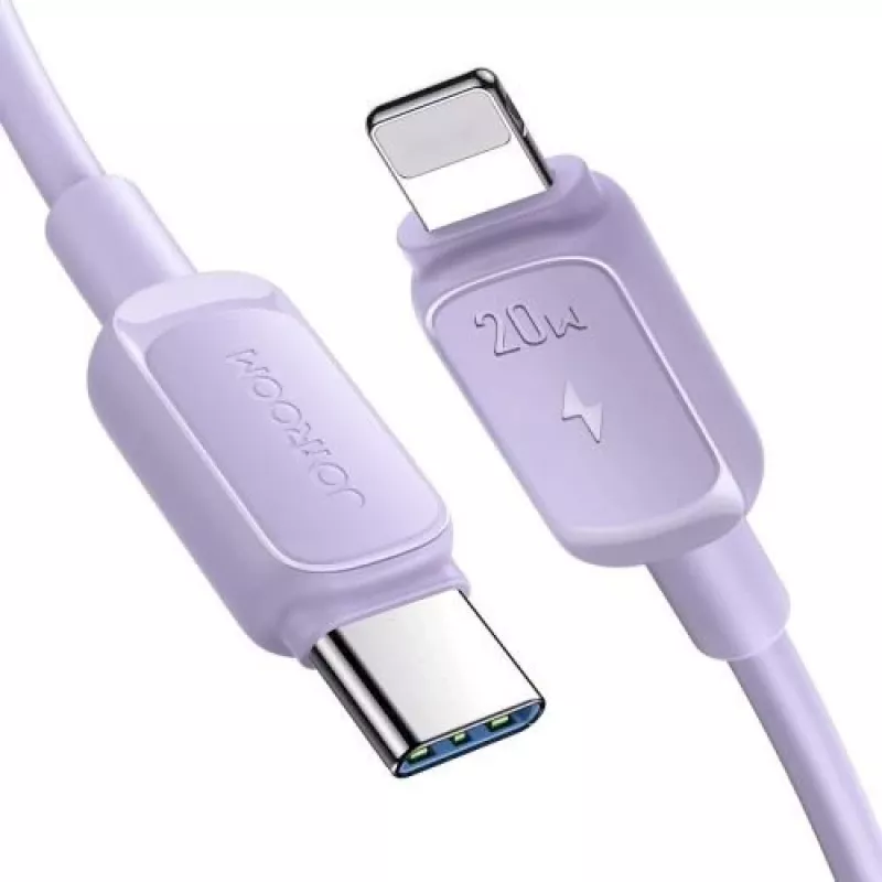 JOYROOM USB-C auf Lightning Kabel Multi-Color Serie A14, 20W PD, 480 Mbps, 1,2 m, Lila (S-CL020A11P)