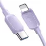 JOYROOM USB-C auf Lightning Kabel Multi-Color Serie A14, 20W PD, 480 Mbps, 1,2 m, Lila (S-CL020A11P)