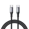 JOYROOM USB-C auf USB-C Flash Series Kabel A28 60W PD Schnellladen 480Mbps Datensynchronisation 2m Schwarz