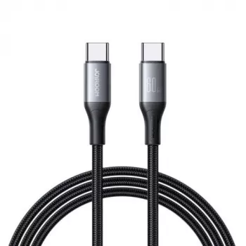 JOYROOM USB-C auf USB-C Flash Series Kabel A28 60W PD Schnellladen 480Mbps Datensynchronisation 2m Schwarz