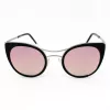 JPLUS Woman JP3038-01 Sonnenbrille - Schwarzer Acetatrahmen, graue Polycarbonat-Glas, UV400-Schutz, 51/25/145 mm