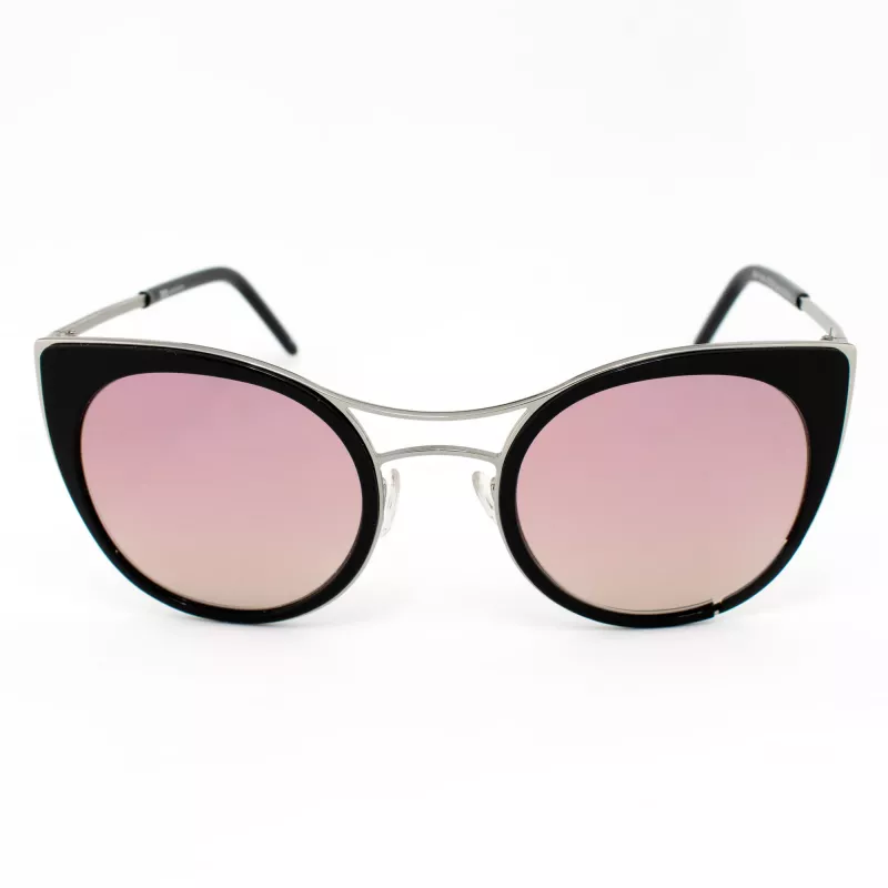 JPLUS Woman JP3038-01 Sonnenbrille - Schwarzer Acetatrahmen, graue Polycarbonat-Glas, UV400-Schutz, 51/25/145 mm