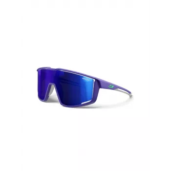 Julbo Fury Sportsonnenbrille - Spectron 3CF Kategorie 3, schwarzer Rahmen, Smoke Flash Linse (M)