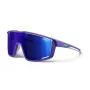 Julbo Fury Sportsonnenbrille - Spectron 3CF Kategorie 3, schwarzer Rahmen, Smoke Flash Linse (M)