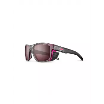 Julbo Shield M Spectron Polarized 3 HD Sonnenbrille - Grau Transluzent/Pink