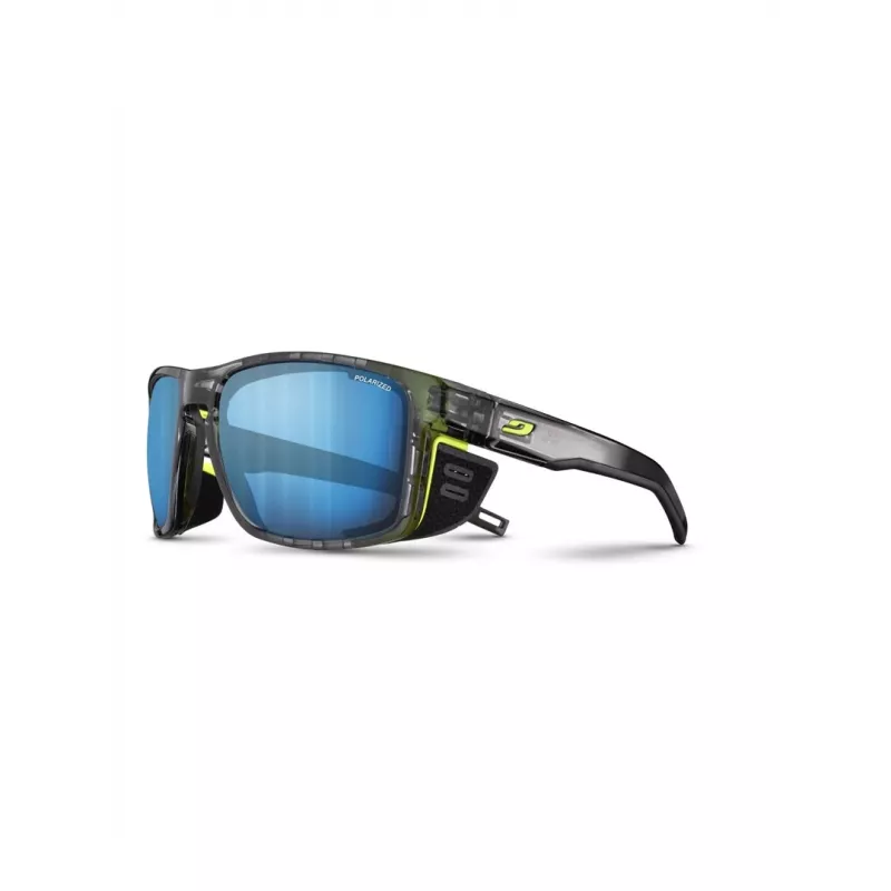 Julbo Shield M Sonnenbrille Ocean Master - Spectron 3CF Gläser, Kategorie 3, abnehmbare Seitenschutz