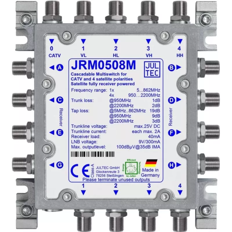 JULTEC JRM0508M Satellite Multiswitch 5/8