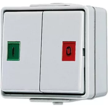 JUNG 639W Taster-Einsatz, 1-polig NO, 10A 250V, Weiß