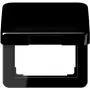 JUNG CD590KLSW Klappdeckel-Abdeckplatte 50x50 mm Schwarz Glänzend für CD 500 Serie