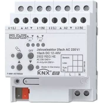 JUNG KNX Jalousieaktor REG Gehäuse 4TE 2502 REGHE