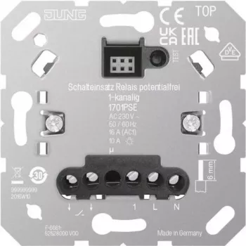 JUNG Relais-Einsatz 1701PSE potentialfrei 1-Kanal 10A
