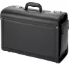 JÜSCHA Alassio Pilotenkoffer Kunstleder Schwarz 28L 15,6 Zoll Laptop 45028