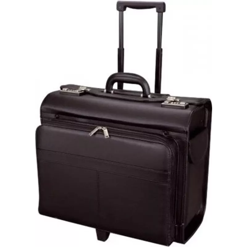 JÜSCHA Alassio Pilotenkoffer SAN REMO, Kunstleder, Schwarz (45030)