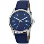 JUST CAVALLI MAN JC1G082L0095 42mm Quarz Analog Blau Zifferblatt Lederarmband Uhr