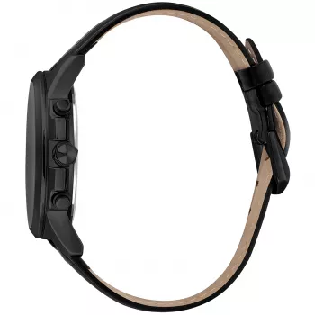JUST CAVALLI MAN JC1G175L0245 42mm Quarz Analog Blau Zifferblatt Braunes Lederarmband Uhr