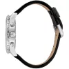JUST CAVALLI MAN JC1G214L0015 46mm Quarz Analoguhr Schwarzes Zifferblatt Schwarzes Lederarmband