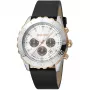 JUST CAVALLI MAN JC1G214L0025 42mm Quarz Analoguhr Schwarzes Zifferblatt Lederarmband