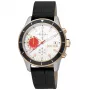 JUST CAVALLI MAN JC1G215L0035 42mm Quarz Analog Uhr Schwarzes Zifferblatt Schwarzes Lederarmband