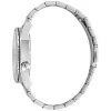 JUST CAVALLI MAN JC1G217M0055 Quarz Analog 42mm Edelstahl Herrenuhr Blaues Zifferblatt Silbernes Armband