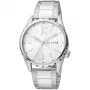 JUST CAVALLI MAN JC1G217M0055 Quarz Analog 42mm Edelstahl Herrenuhr Blaues Zifferblatt Silbernes Armband