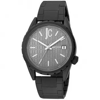 JUST CAVALLI MAN JC1G217M0075 Quarz Analog Uhr 42mm Edelstahl Mesh Armband