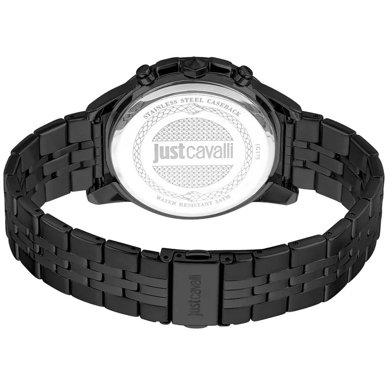 JUST CAVALLI MAN Uhr JC1G175M0275 42mm Edelstahl Blaues Zifferblatt