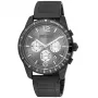 JUST CAVALLI MAN Uhr JC1G204M0065 44mm blaues Zifferblatt Edelstahl-Mesh-Armband