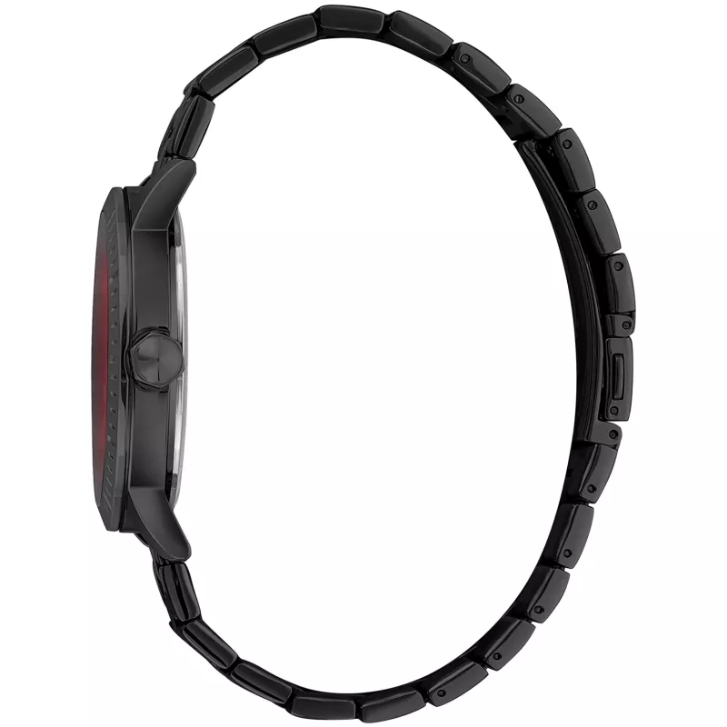 JUST CAVALLI MAN Uhr JC1G216M0065 42mm Schwarzes Zifferblatt Lederarmband Quarz