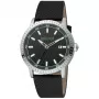 JUST CAVALLI Herren Quarz Analog Uhr JC1G216L0025 42mm Edelstahlgehäuse Schwarzes Lederarmband