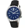 JUST CAVALLI Herren-Quarz-Analoguhr JC1G217L0025 42mm blaues Zifferblatt blaues Lederarmband