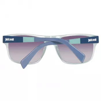 JUST CAVALLI Unisex Sonnenbrille JC743S-5787B Blauer Rahmen Grau Verlaufsgläser 57mm