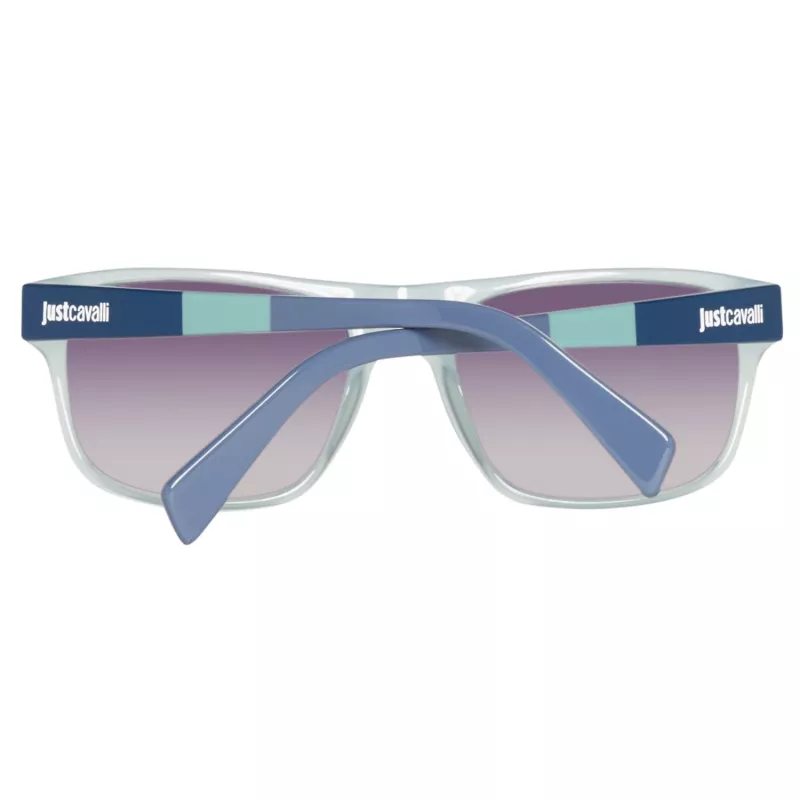 JUST CAVALLI Unisex Sonnenbrille JC743S-5787B Blauer Rahmen Grau Verlaufsgläser 57mm