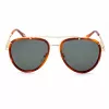 JUST CAVALLI Unisex-Sonnenbrille SJC029V5701GZ Schwarzer Rahmen Grau Verlauf Gläser 57/17/140 mm