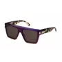 JUST CAVALLI Unisex Sonnenbrille SJC032-5709FE Braun Havana Geometrischer Acetatrahmen Braune Verlaufsgläser 57/15/145 mm