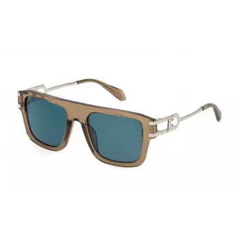 JUST CAVALLI Unisex Sonnenbrille SJC096-5309X8 Havana Acetat Grau Verlauf 53mm