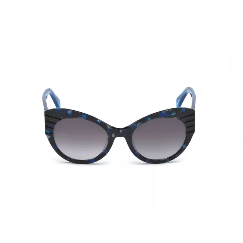 JUST CAVALLI WOMAN JC789S-55B Butterfly Sonnenbrille Havana Braun Verlauf 55/21/140 mm