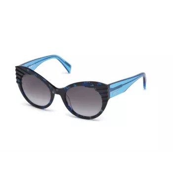 JUST CAVALLI WOMAN JC789S-55B Butterfly Sonnenbrille Havana Braun Verlauf 55/21/140 mm