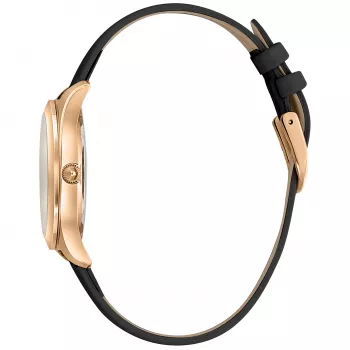 JUST CAVALLI Damenuhr JC1L210L0025 32mm Quarz Analog Uhr - Silbernes Zifferblatt, Braunes Leder