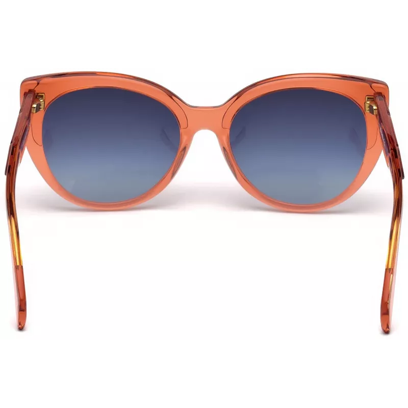 JUST CAVALLI Damen-Sonnenbrille JC836S-66W Havana Butterfly Acetat-Fassung Braune Gradienten-Gläser 56/18/140 mm