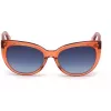 JUST CAVALLI Damen-Sonnenbrille JC836S-66W Havana Butterfly Acetat-Fassung Braune Gradienten-Gläser 56/18/140 mm