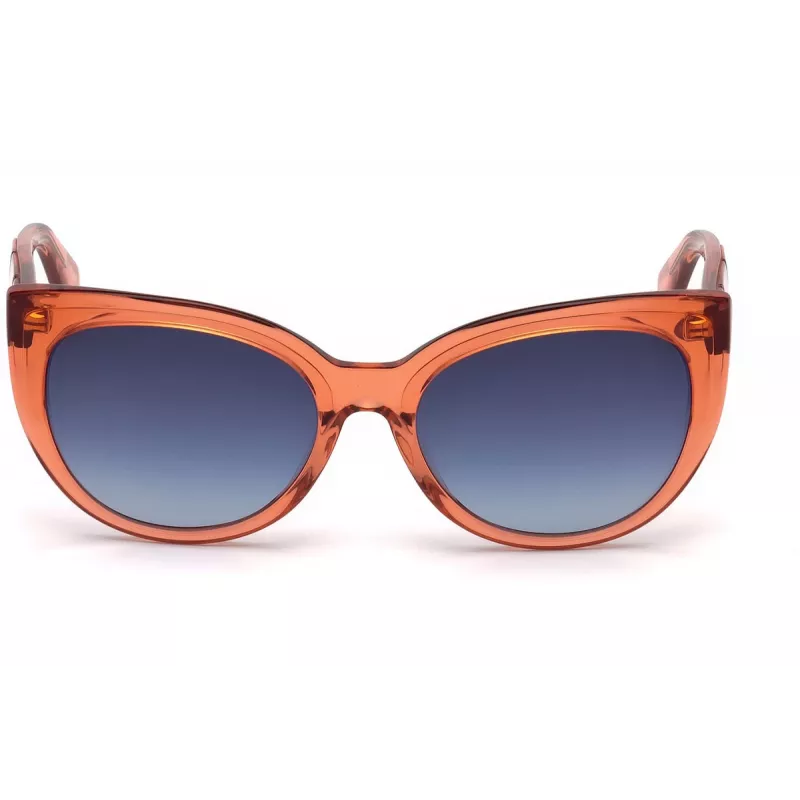 JUST CAVALLI Damen-Sonnenbrille JC836S-66W Havana Butterfly Acetat-Fassung Braune Gradienten-Gläser 56/18/140 mm