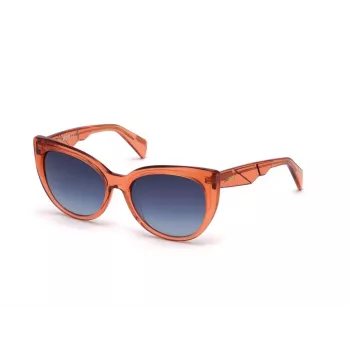 JUST CAVALLI Damen-Sonnenbrille JC836S-66W Havana Butterfly Acetat-Fassung Braune Gradienten-Gläser 56/18/140 mm
